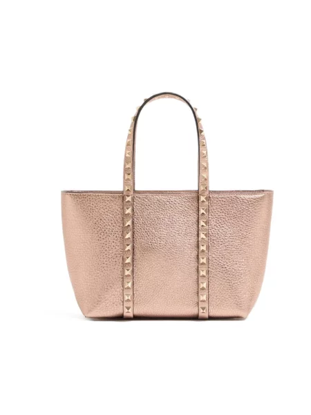 Top Valentino Garavani skórzany różowy