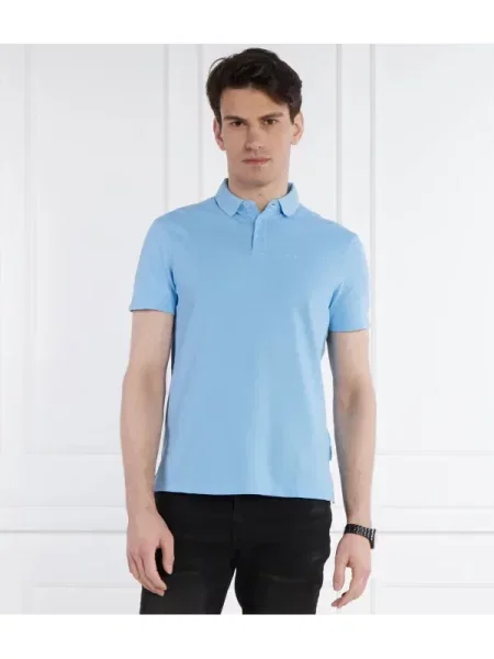 Armani Exchange Tenisz póló kék