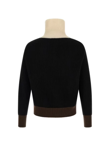 Pulover Kiton tricotate negru