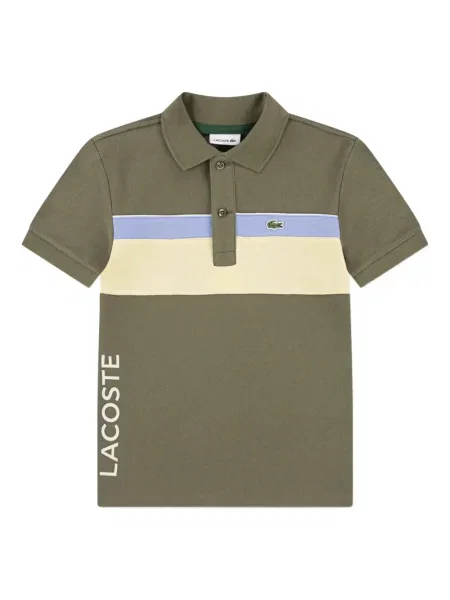 Koszulka polo dziecięca Lacoste zielona