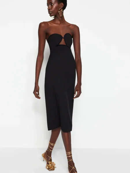 Rochie de seară Trendyol eleganta negru