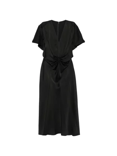 Midi ruha Victoria Beckham fekete