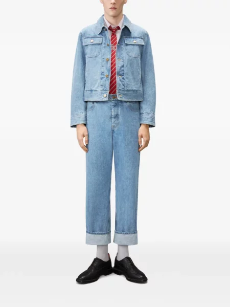Geacă de blugi Thom Browne albastru