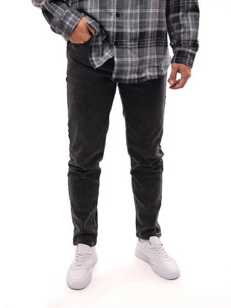 Прямі джинси STREAM темно-сірий бавовна/поліестер сірі