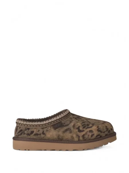 Papuci tip mules Ugg cu imagine cu model leopard