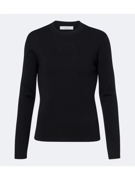 Pulover Max Mara de lână negru