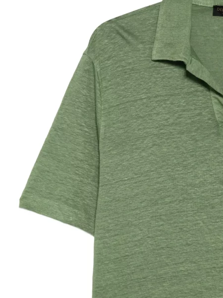 Tricou Dell'oglio cu decolteu în V verde