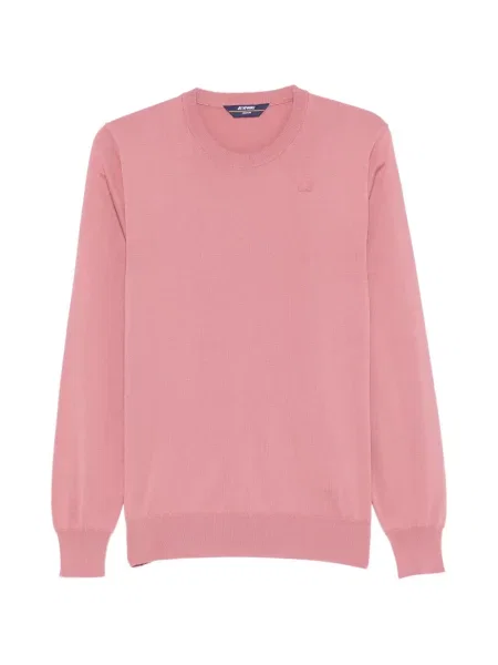 Pulover K-way cu decolteu rotund roz