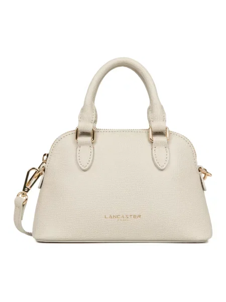 Torebka Lancaster skórzana biała