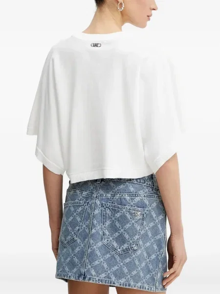 Portofel Michael Michael Kors din piele cu imagine cu model floral alb