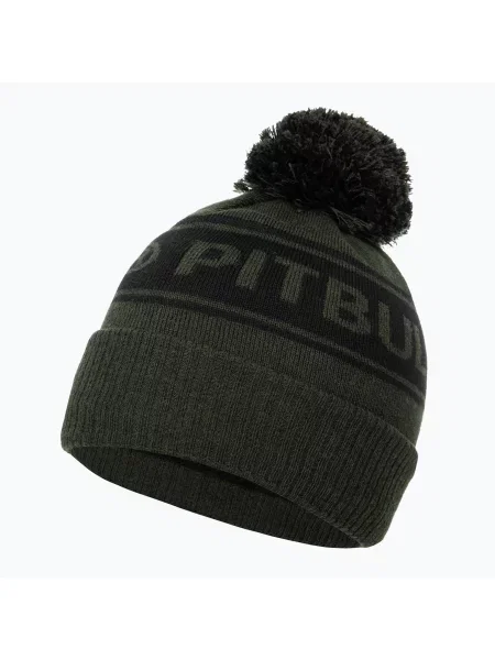 Zimní čepice Pitbull Beanie Vermel olive/black černý