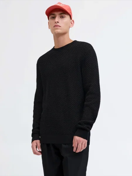 JACK & JONES Pulover JPRBLUBARKLEY' negru