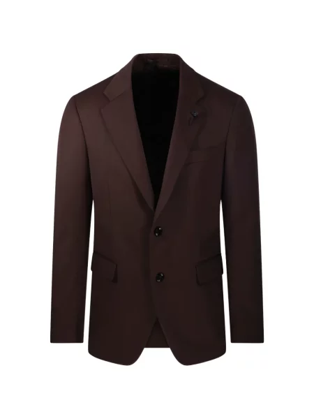 Marynarka Lardini z klapami brązowa