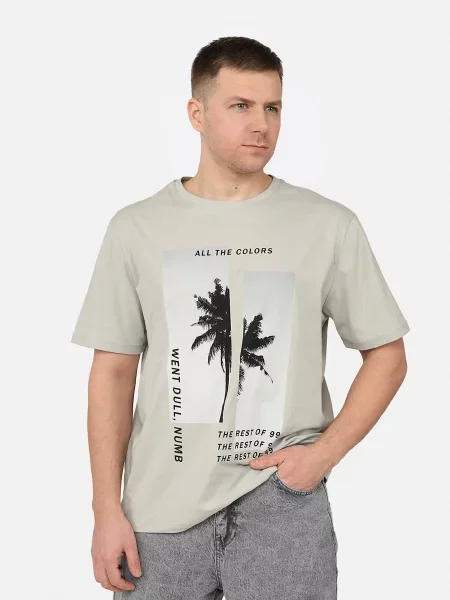 Футболка YUKI світло-сірий сіра