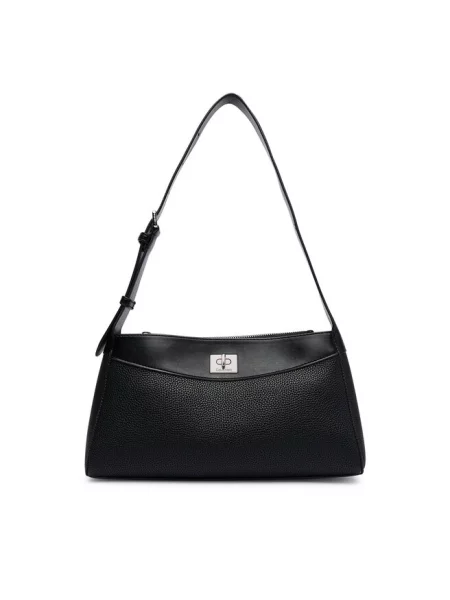 Calvin Klein torebka z imitacji skóry czarna