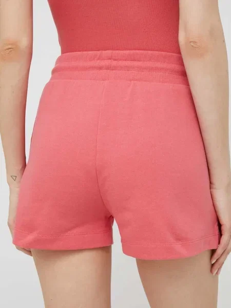 Šortky Pepe Jeans Whitney hladké high waist červená