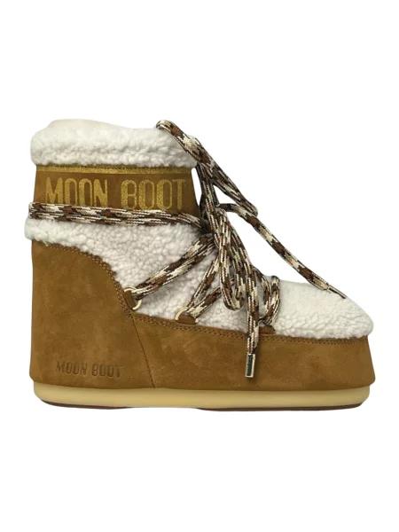 Śniegowce Moon Boot Icon Low Shearling whisky/off white brązowe