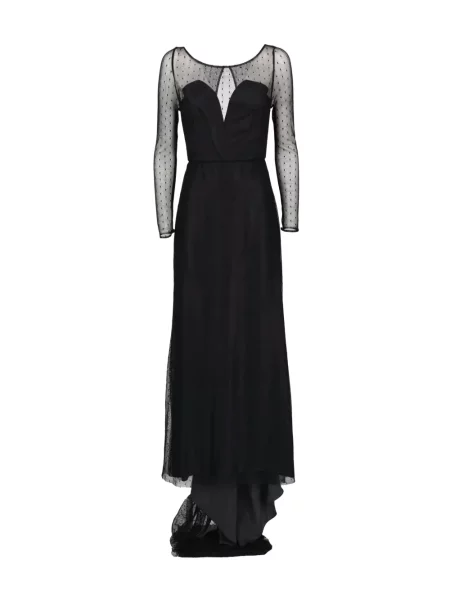 Rochie maxi Marco Gabrielli Atelier cu buline negru