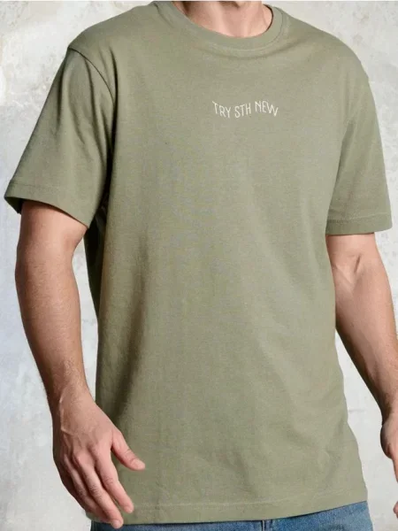 Sinsay koszulka z napisem zielony