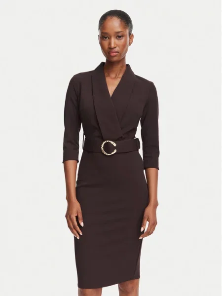Rinascimento Коктейльна сукня коричневий