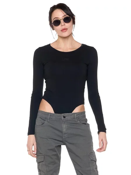 Body Leone Apparel z bawełny czarny