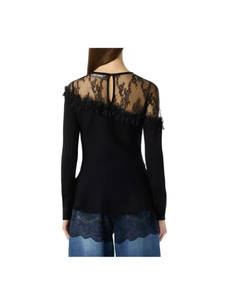 Top Blumarine wełniany czarny
