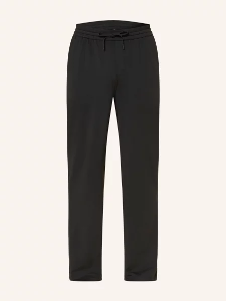 Lululemon Spodnie Treningowe Soft Jersey Classic Fit Regular schwarz czarne