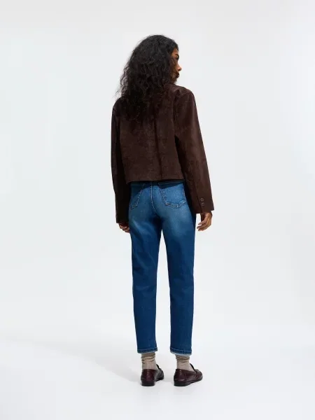 Reserved Джинси relaxed slim темно-синій сині