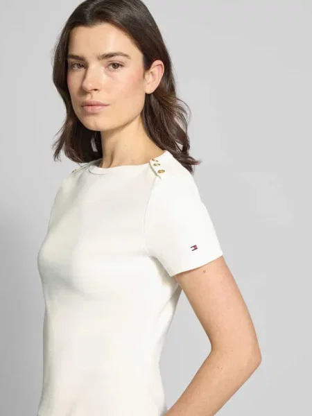 T-shirt Slim Fit z czystej bawełny Tommy Hilfiger