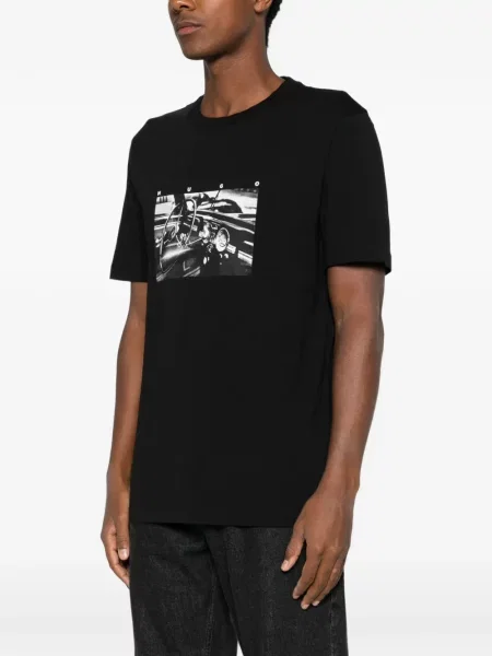 Tricou Hugo cu imagine negru