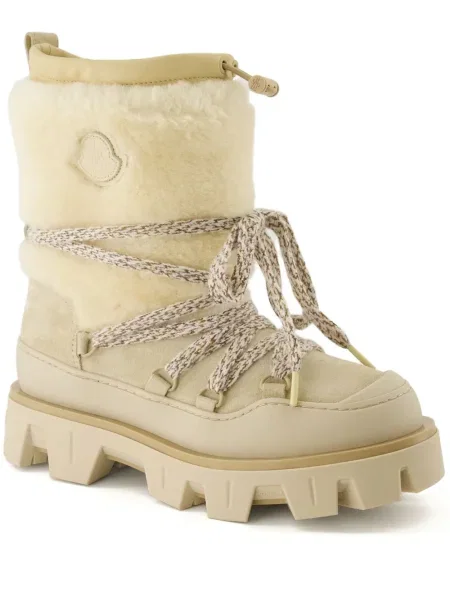 Cizme scurte Moncler cu șireturi din dantelă