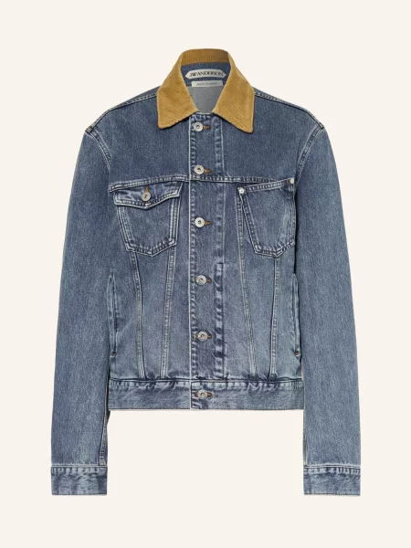 Jw Anderson Džínová Bunda modrá