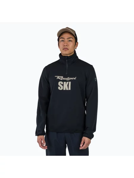 Мъжки суитшърт Rossignol Signature Ski Hz Fleece black черно