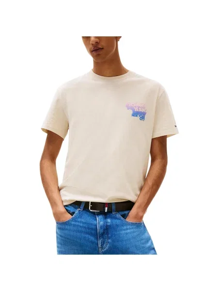 Tricou Tommy Hilfiger bej