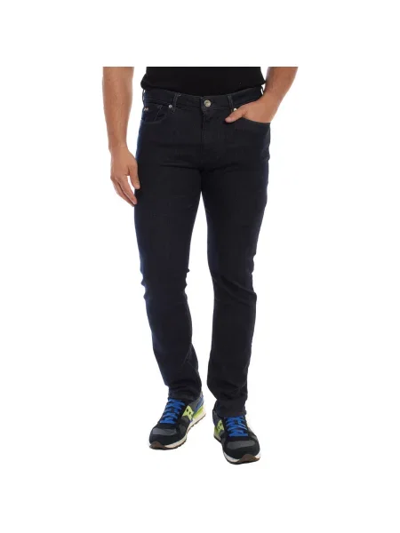 Pantaloni Emporio Armani albastru