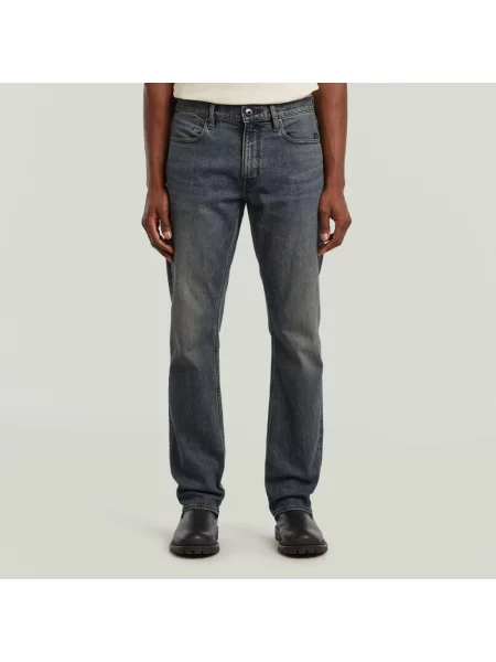 G-Star Raw Jeansy Mosa Szary Straight Fit niebieskie