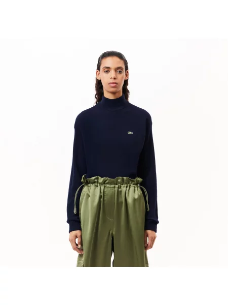 Lacoste светр Relaxed Fit синій