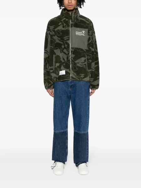 Flisas raštuotas kamufliažinis striukė Aape By *a Bathing Ape® žalia
