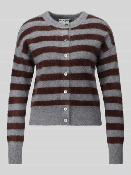 Kardigan rozpinany krój regular fit z czystego kaszmiru Jake*s Casual