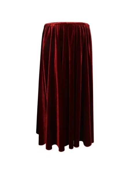 Fusta maxi Alberta Ferretti de catifea roșu