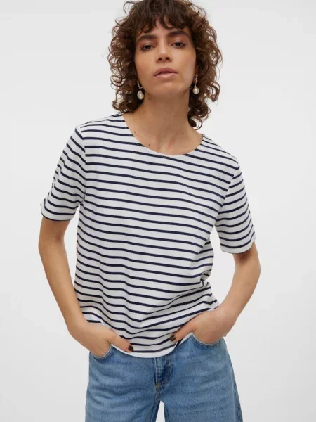 Vero Moda Tričko Abby biela
