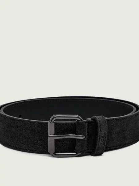 BOSS BLACK Curea | piele întoarsă negru