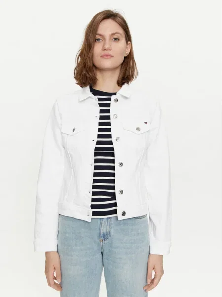 Tommy Hilfiger Дънково яке бял