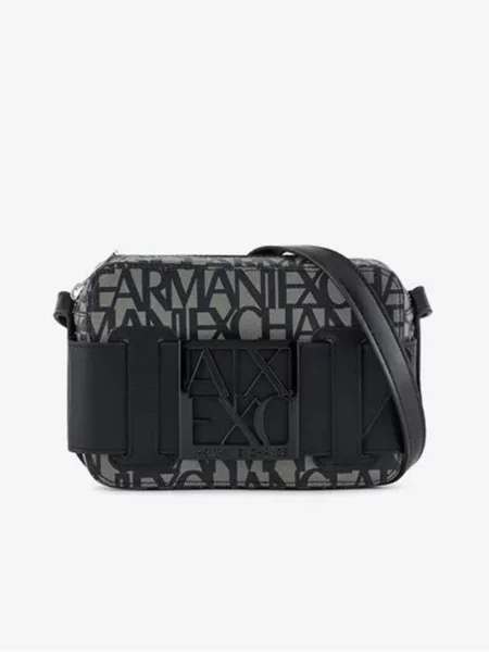 ARMANI EXCHANGE Geantă de umăr gri / negru bej