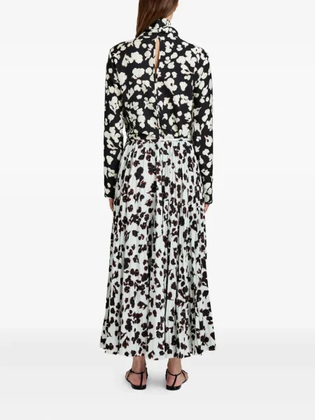 Fusta plisata Proenza Schouler White Label plisată alb