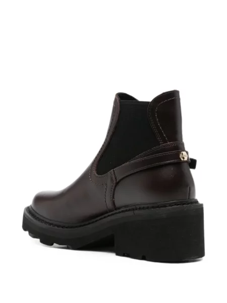 Botine chelsea Cult din piele cu cataramă maro