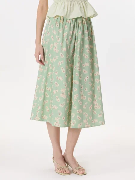 Fustă midi Orsay verde