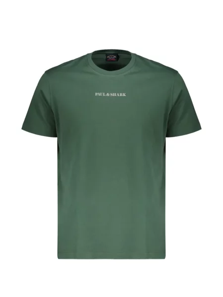 Tricou Paul & Shark cu imagine verde