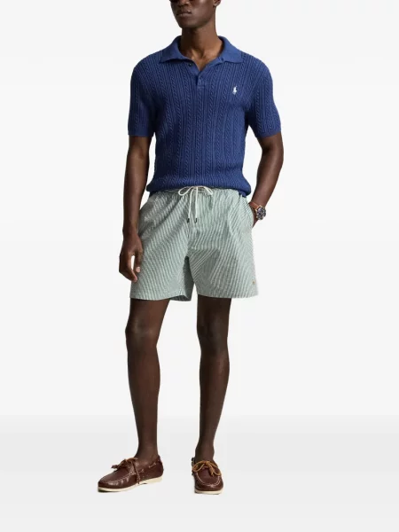 Kötött csíkos alsó Polo Ralph Lauren zöld