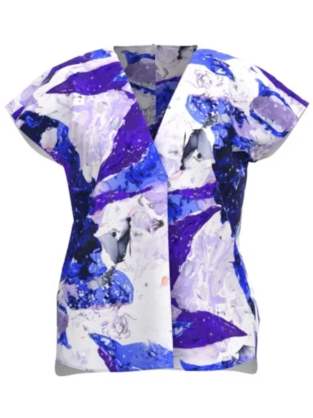 InWear Bluză Tedra albastru / lila alb